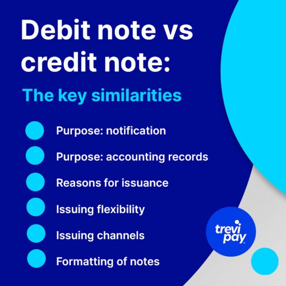 Debit Note Vs Credit Note Whats The Difference TreviPay