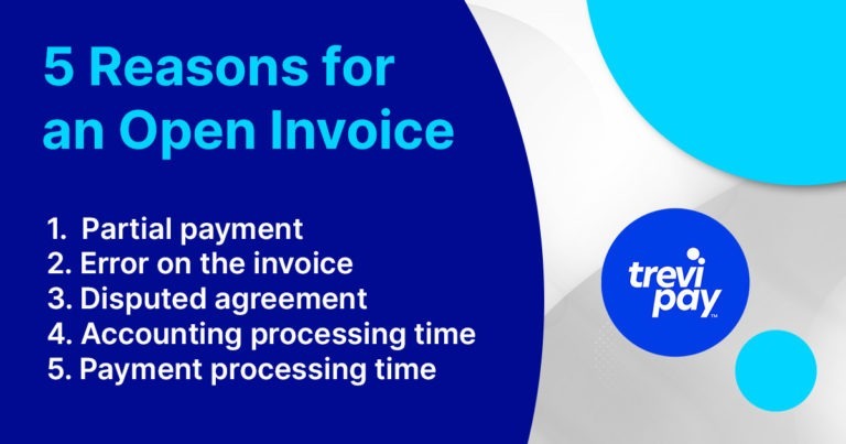open invoice reasons list