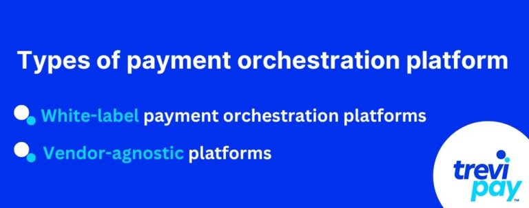 Infographic listing two types of payment orchestration platform