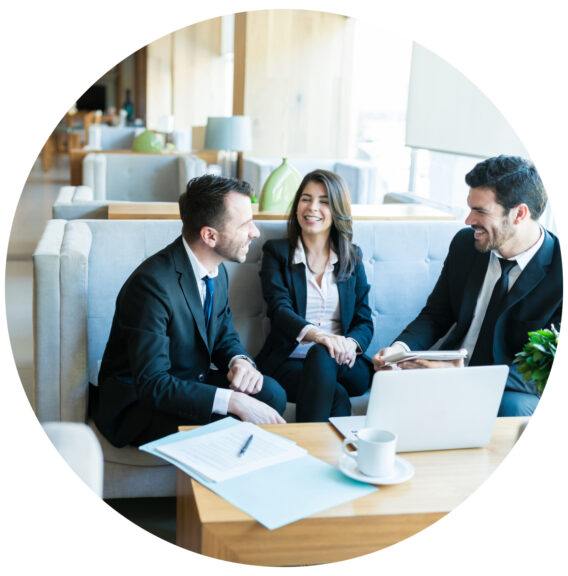 group of professionals sitting in meeting